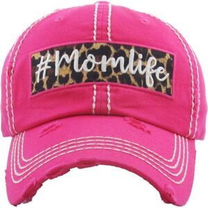 2/$30 Bright Pink Ladies Mom Life Hat